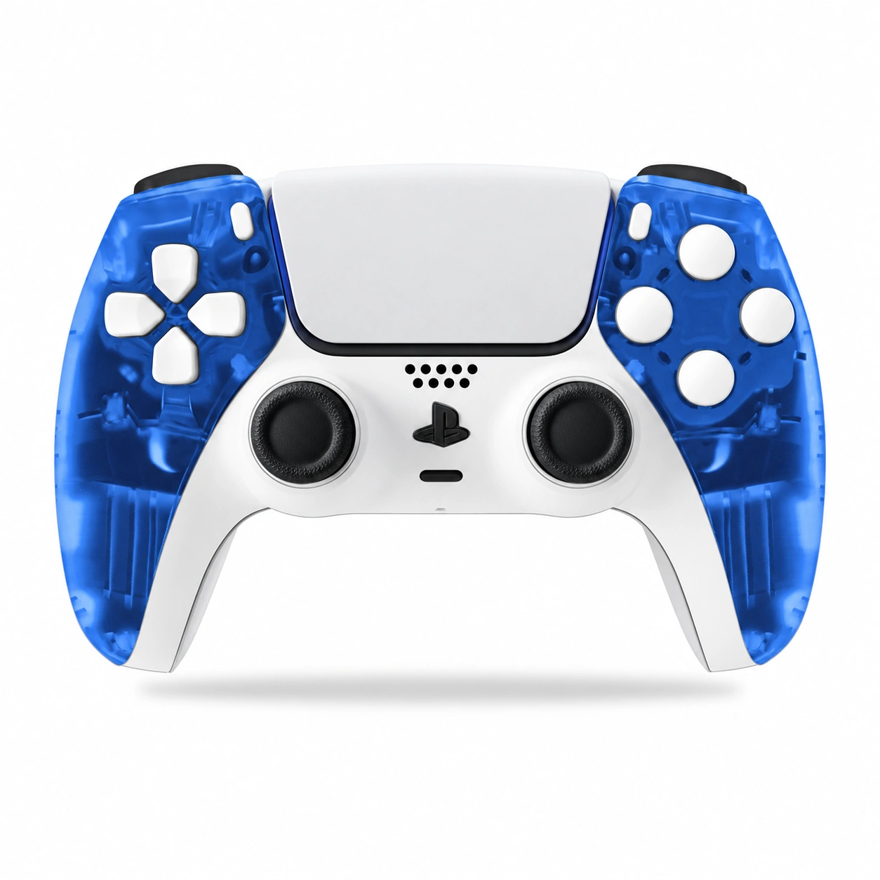 Transparent PS5 Controller Cobalt Frost