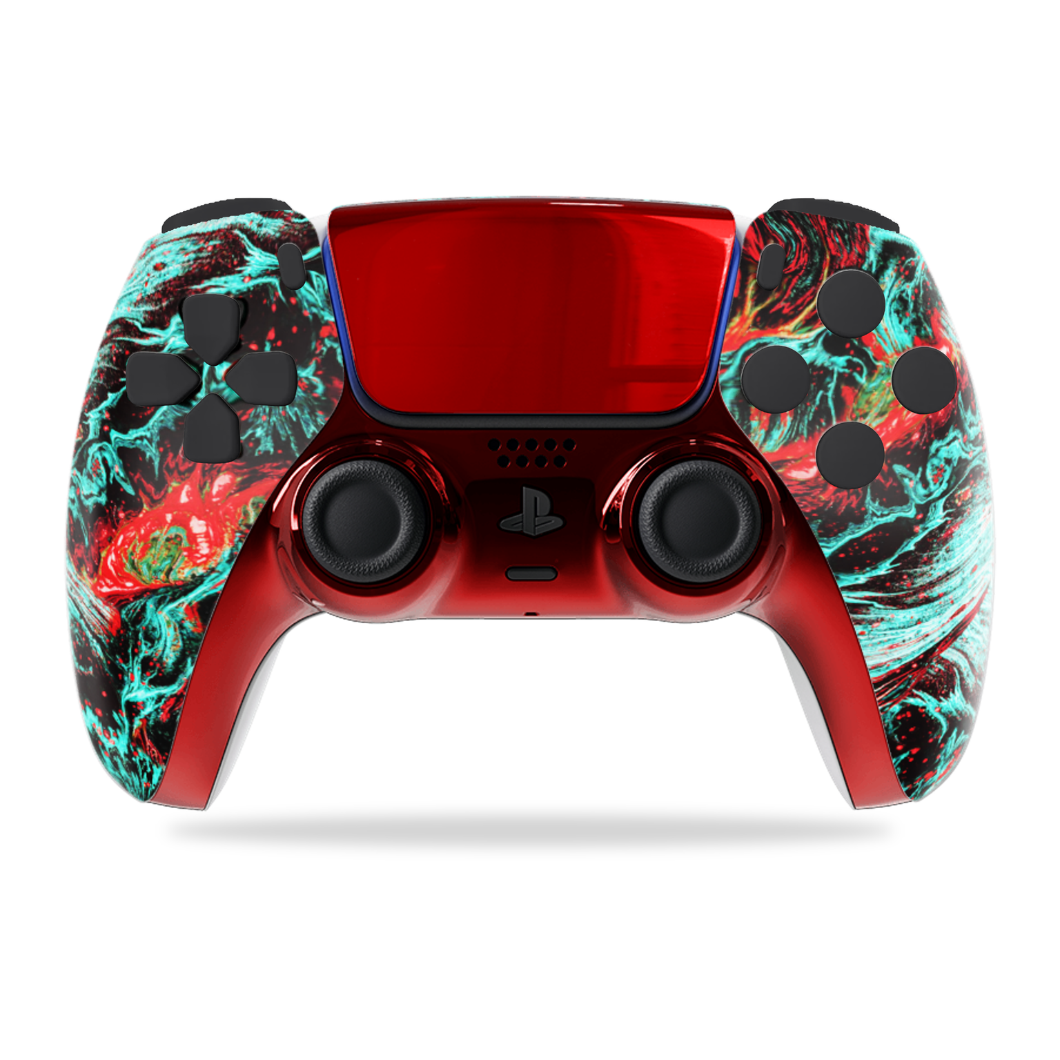 Lava & Chrome PS5 Controller – Molten Chrome