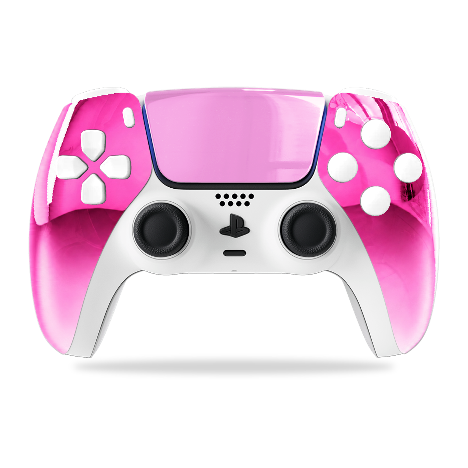 Chrome PS5 Controller – Rose Halo