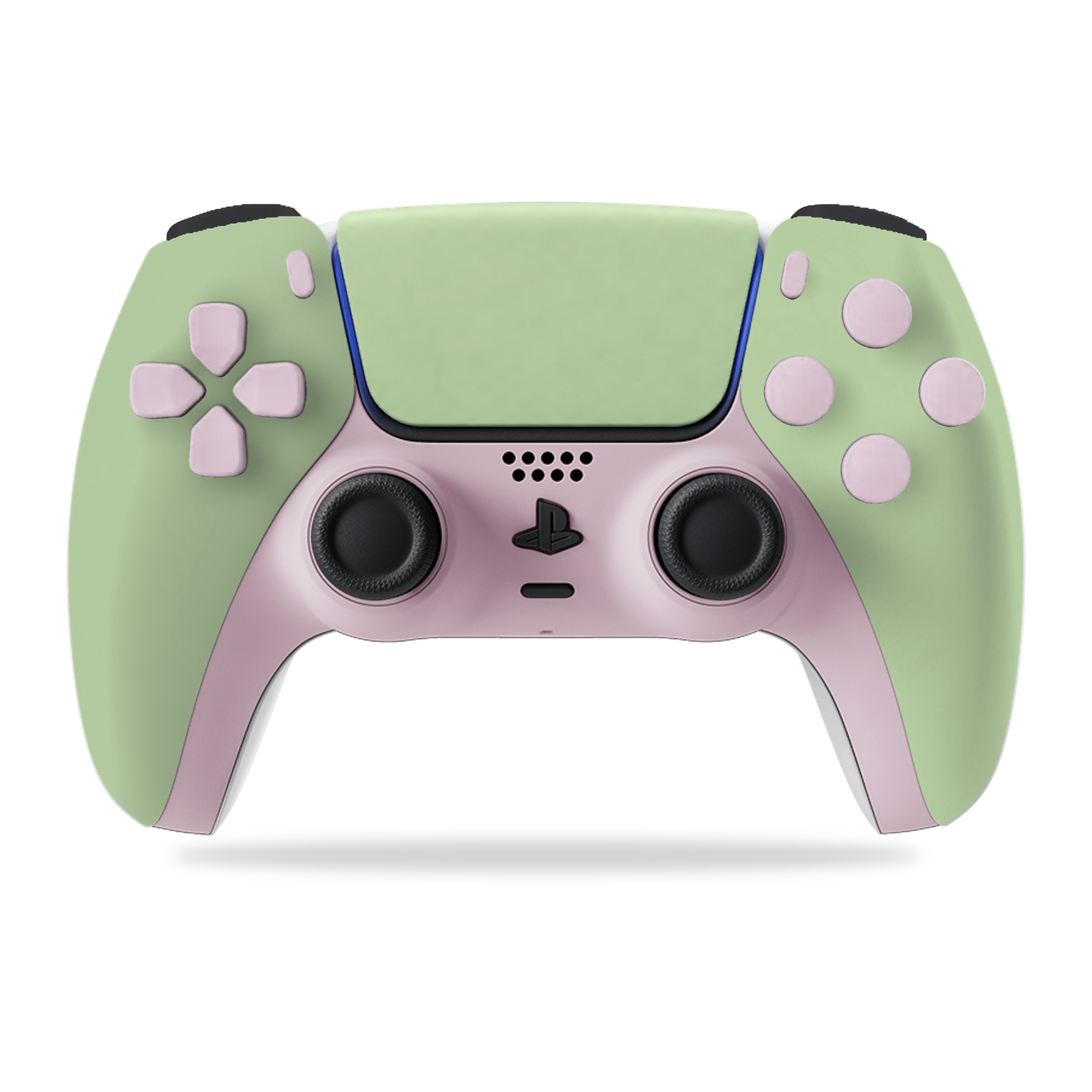 Forest Green & Sakura Pink PS5 Controller – Deep Bloom