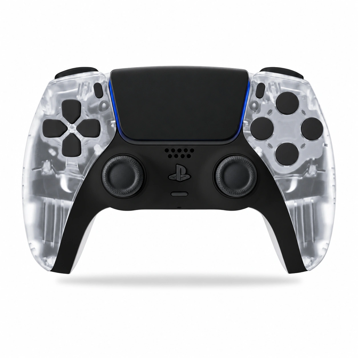 Transparent Clear PS5 Controller Clear Noir
